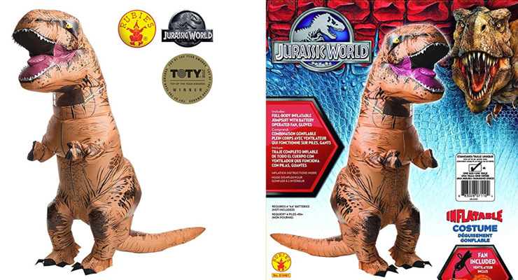 rubie's adult jurassic world inflatable dinosaur costume - Jurassic World Jurassic World Toty Flatable Costume De Guisement Gonflante Included