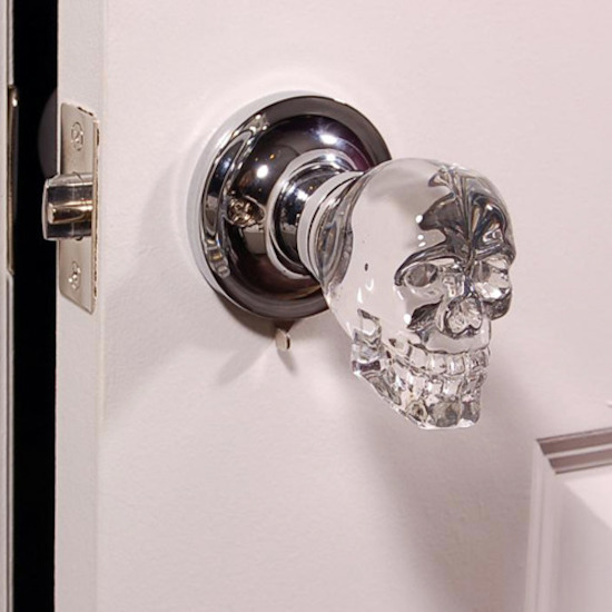 skull door knob