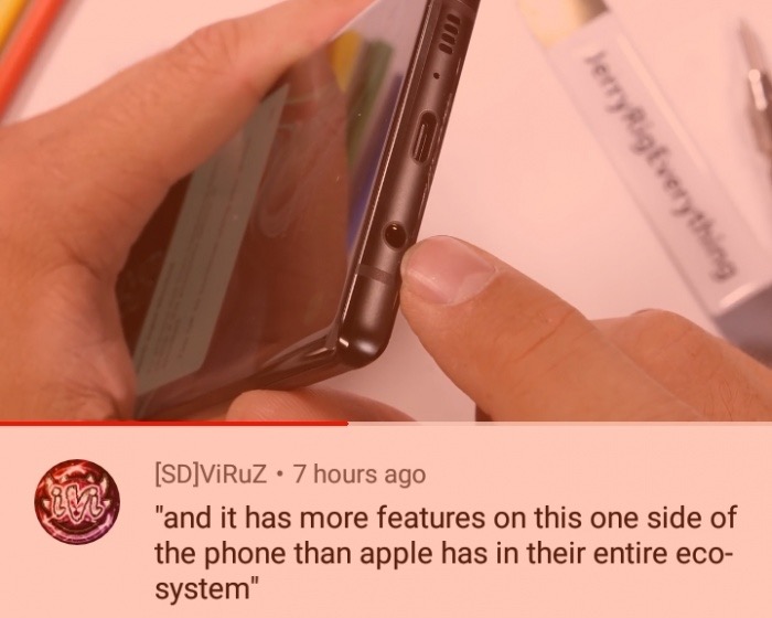 Meme about a phone that has more features than apple because it has a phone jack