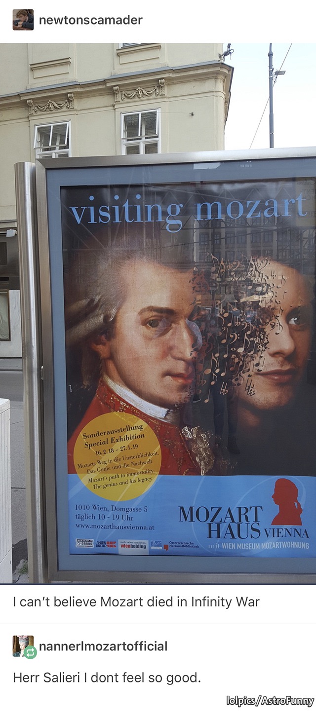 Mozart I don't Feel So Good Meme