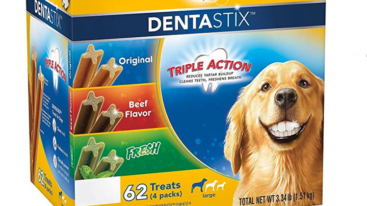 Give your dog a treat while simultaneously cleaning their teeth and gums with these  DentaStix Chew Sticks - $9.99 & Up Get it <a href="https://amzn.to/2BYqD4I" target="_blank" rel="nofollow"><font color="red"><b>HERE</font></b></a>.
