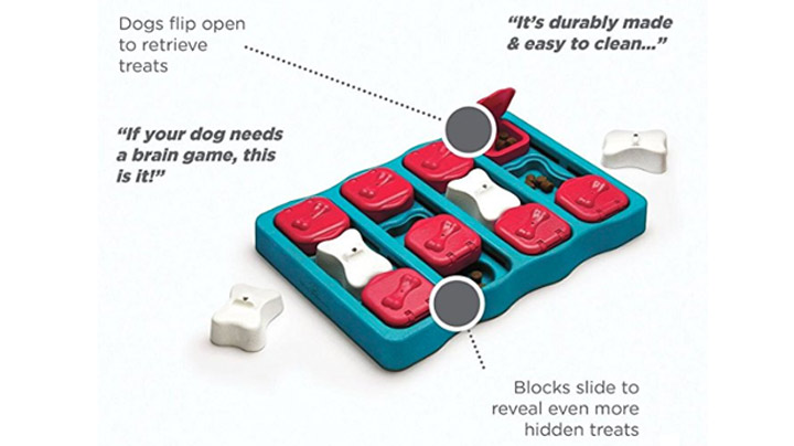 Does your dog have an inquisitive nature?  Do you want to challenge your four legged friend with a rewarding brain game?  Check out this awesome Doggie Treat Puzzle Toy - $10.99 Get it <a href="https://amzn.to/2PhDpNz" target="_blank" rel="nofollow"><font color="red"><b>HERE</font></b></a>.