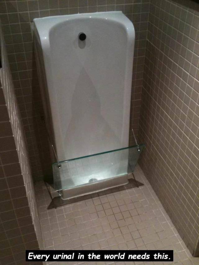 urinal - Every urinal in the world needs this.