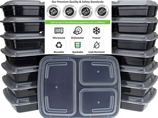 lunch box fitness - Our Premium Quality & Safety Standards Safe to use in the ing appliances and conditions Microwave Dishwasher Freezer Reusable Stackable LeakResistant
