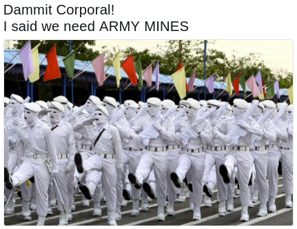 Iranian army of mimes