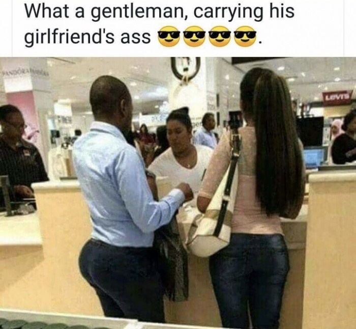 gentleman carrying his girlfriends ass - What a gentleman, carrying his girlfriend's ass . Pandora