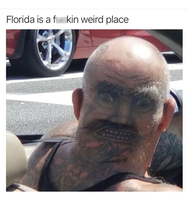 funny meme about the people of Florida
