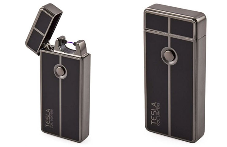 Light up that cigarette, cigar, or "alternative" smoke with this stylish and windproof Tesla Coil Lighter, USB Rechargeable ARC Lighter - $15.99 Get it <a href="https://amzn.to/2NGqkRC" target="_blank" rel="nofollow"><font color="red"><b>HERE</font></b></a>.