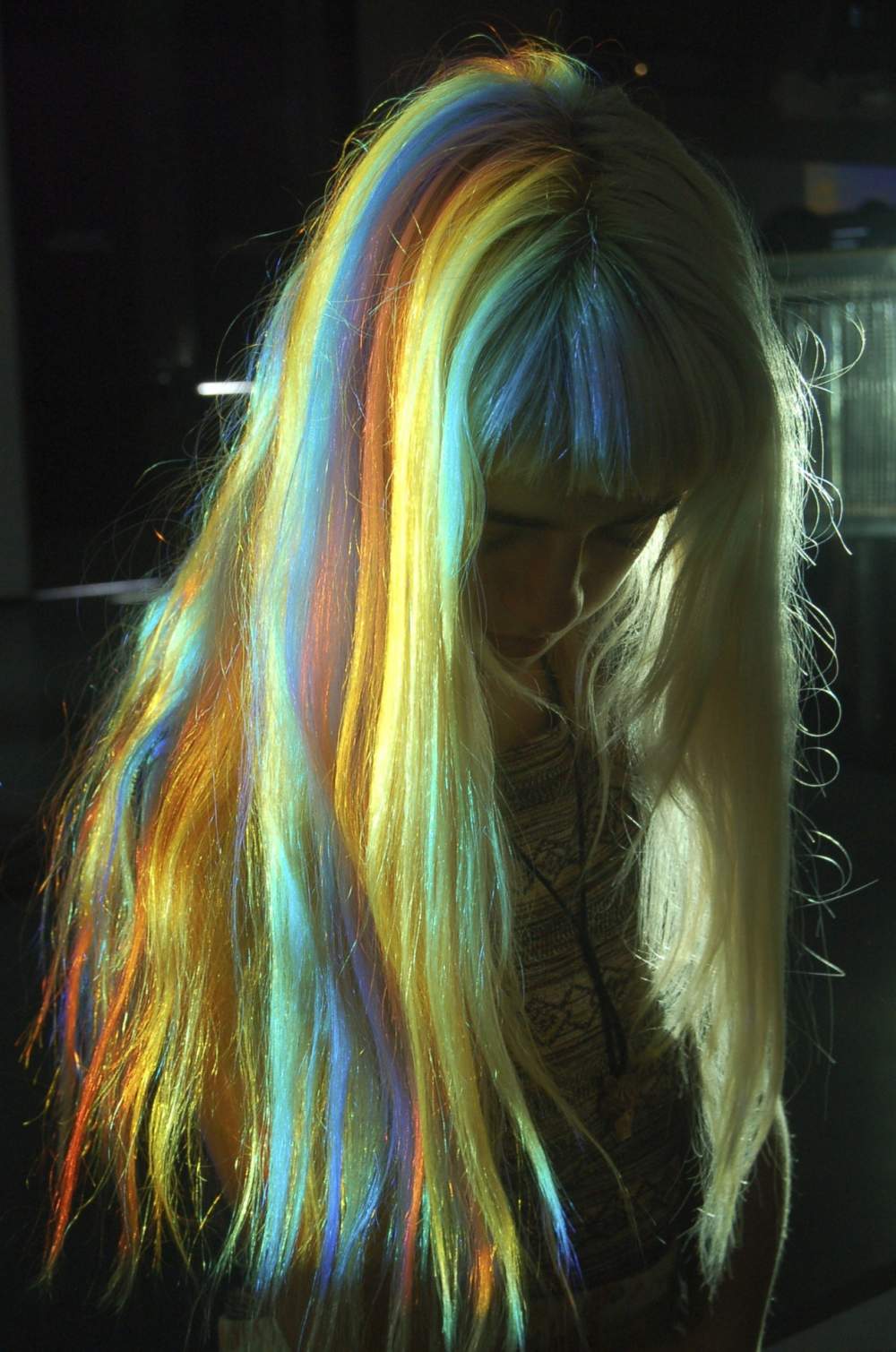 rainbow girl grunge
