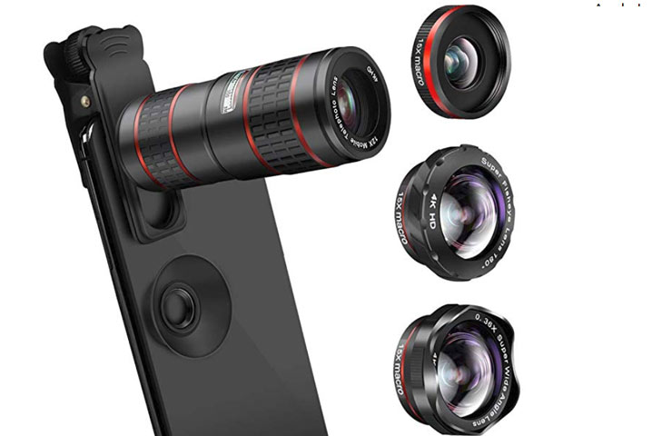 Make sure every single damn photo you take makes you look like the Adonis you truly are (or atleast pretend to be).  With this 5-in-1 camea lens attatchmen (complete with 12x zoom) you're photos are sure to have muscles bulging you didn't even know you have! $28.99 Get it <a href="https://amzn.to/2RVCmoH" target="_blank" rel="nofollow"><font color="red"><b>HERE</font></b></a>.