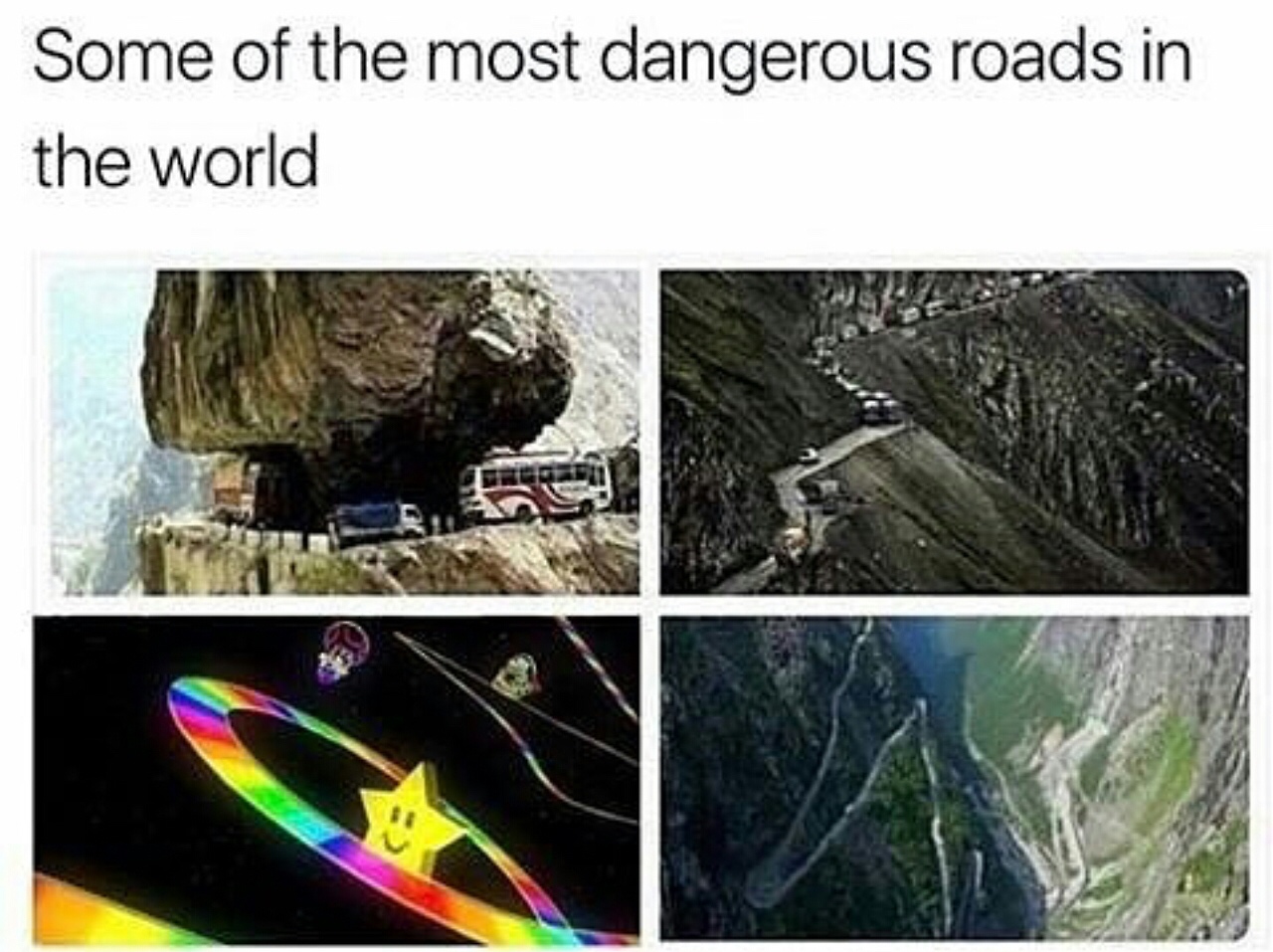dangerous roads meme