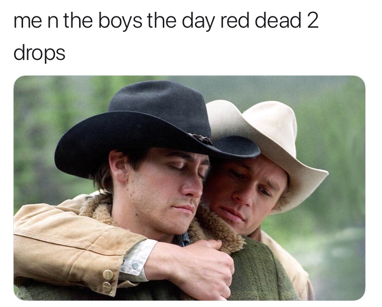 lil nas x memes - me n the boys the day red dead 2 drops
