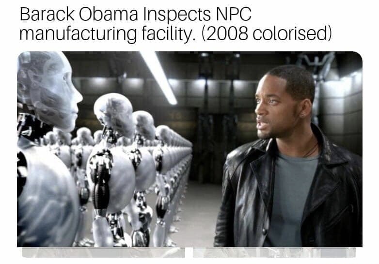 Barack Obama Inspects Npc manufacturing facility. 2008 colorised
