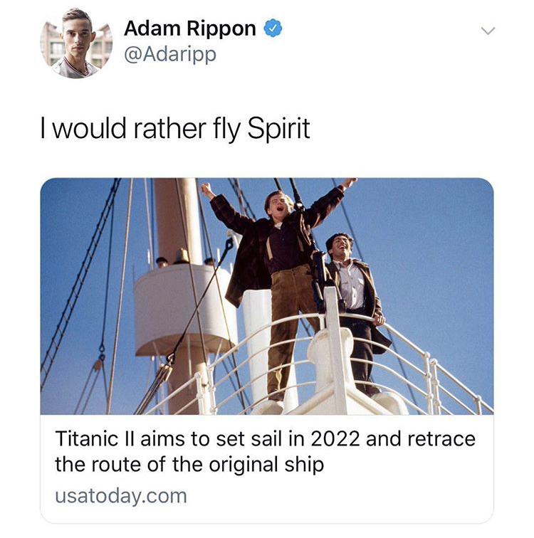 leonardo dicaprio titanic king of the world - Adam Rippon I would rather fly Spirit Titanic Il aims to set sail in 2022 and retrace the route of the original ship usatoday.com