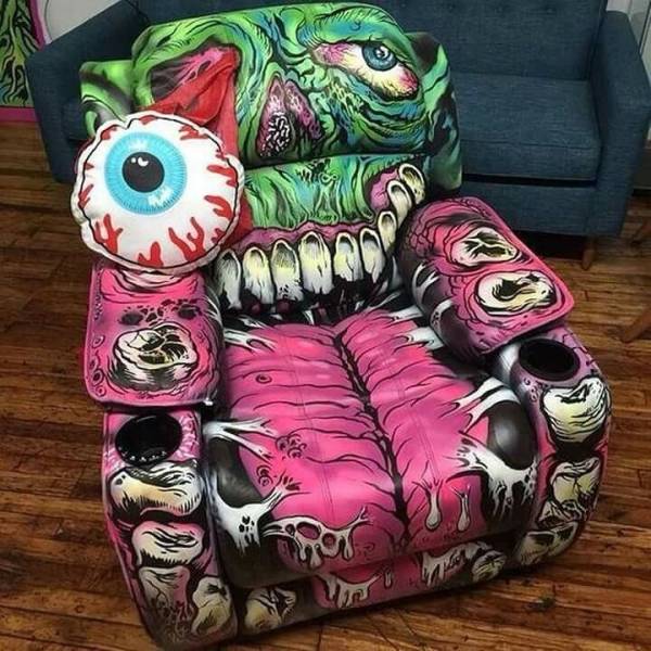 stoned monster chair