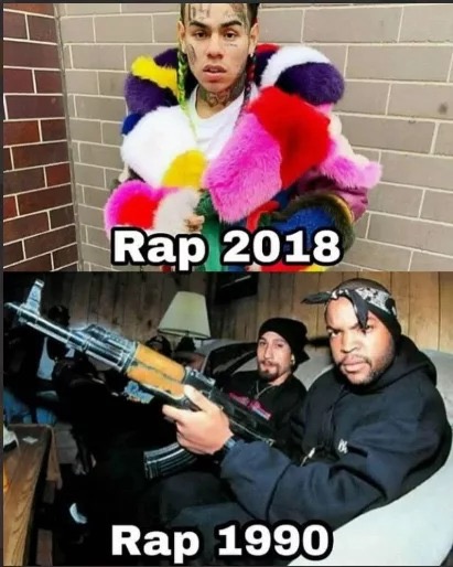 rap 1990 vs 2018 - Rap 2018 Rap 1990