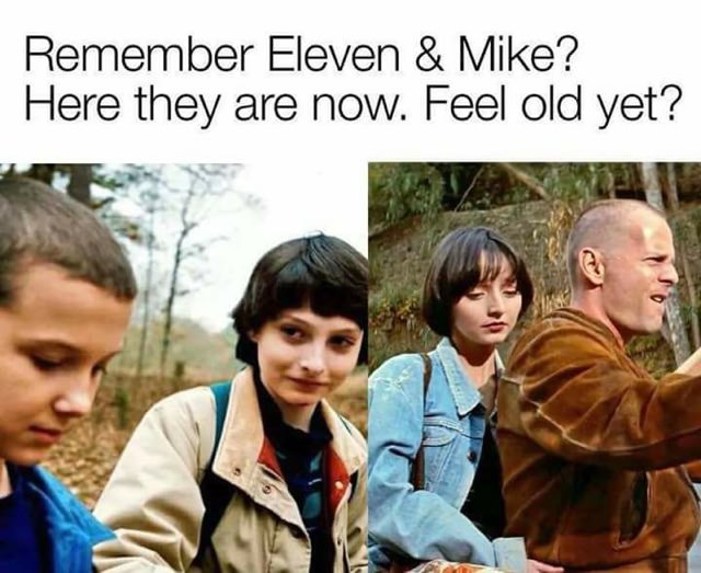 stranger things pulp fiction meme - Remember Eleven & Mike? Here they are now. Feel old yet?