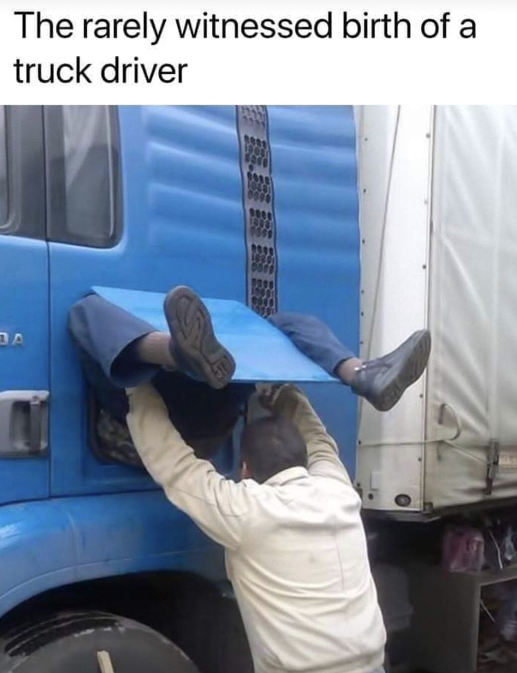 birth of a truck driver