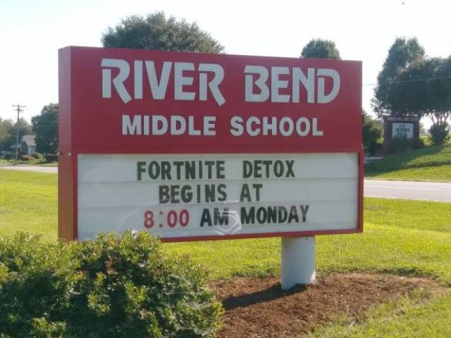 fortnite back to school sign - River Bend Middle School Fortnite Detox Begins At Monday