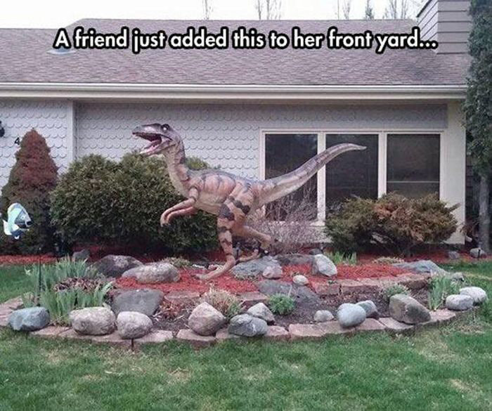 funny front yard - A friend just added this to her front yard...