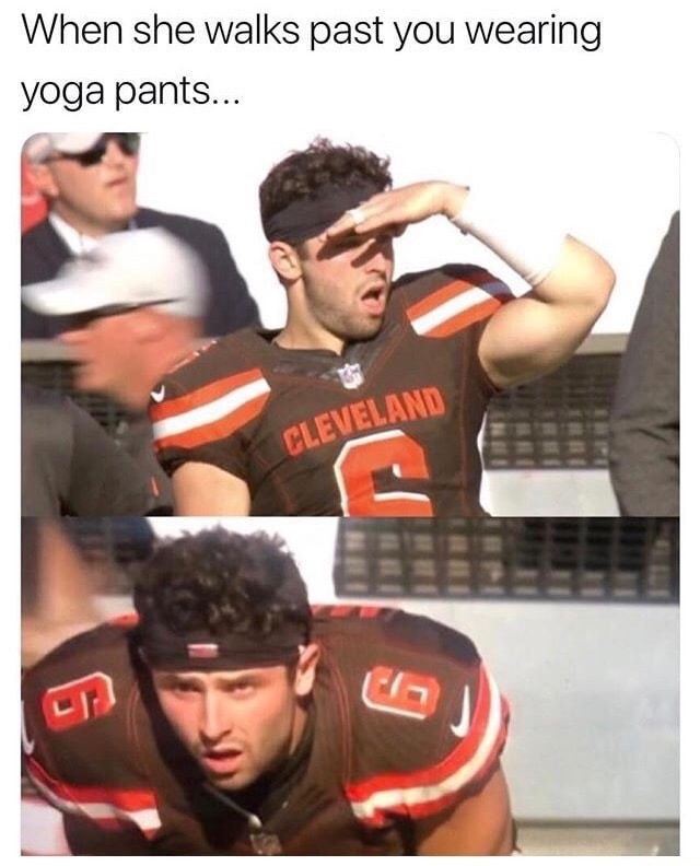 sportswear - When she walks past you wearing yoga pants... Cleveland