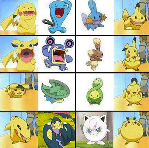 Pikachu does amazing impressions of other Pokémon.