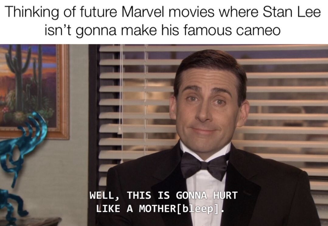 gonna hurt like a mother - Thinking of future Marvel movies where Stan Lee isn't gonna make his famous cameo Well, This Is Gonna Hurt A Motherbleep
