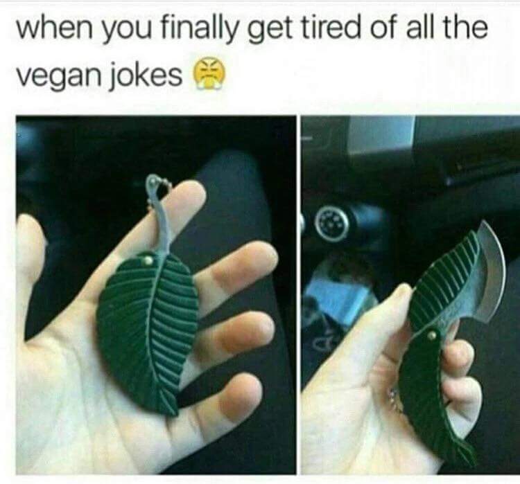 vegan jokes - when you finally get tired of all the vegan jokes