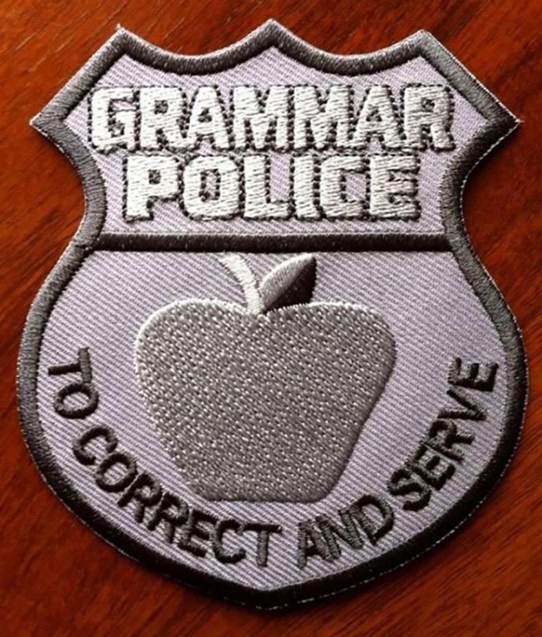 grammar police patch - Grammar Polige Io Corr Mod Serve