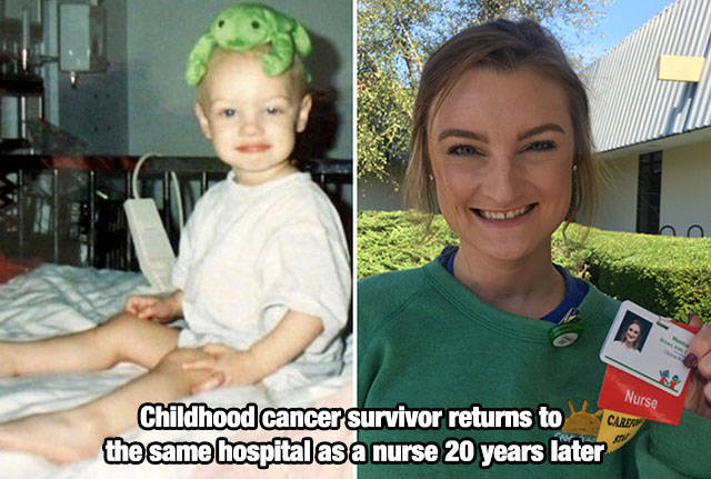 child cancer survivor - Nurse Childhood cancer survivor returns to Care the same hospital as a nurse 20 years later