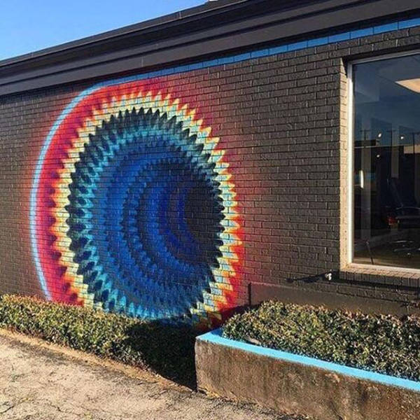 optical illusion street art -
