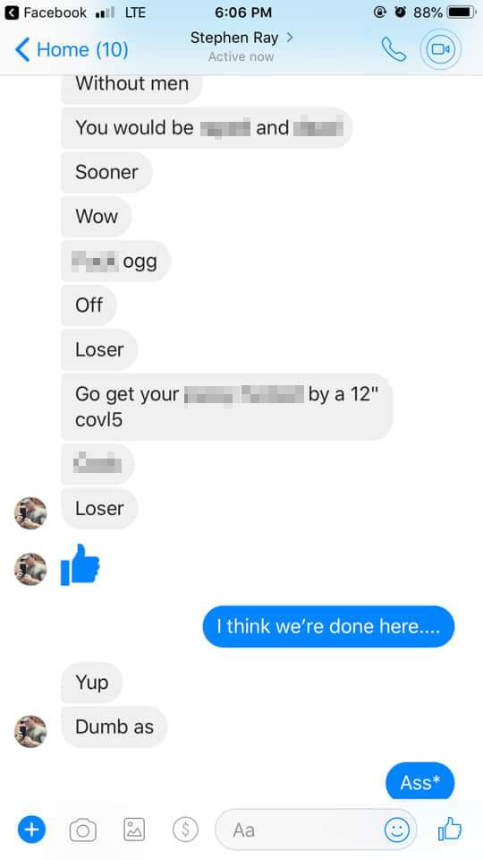 Woman Accepts Friend Request From A Random Dude, He Instantly Goes Psycho