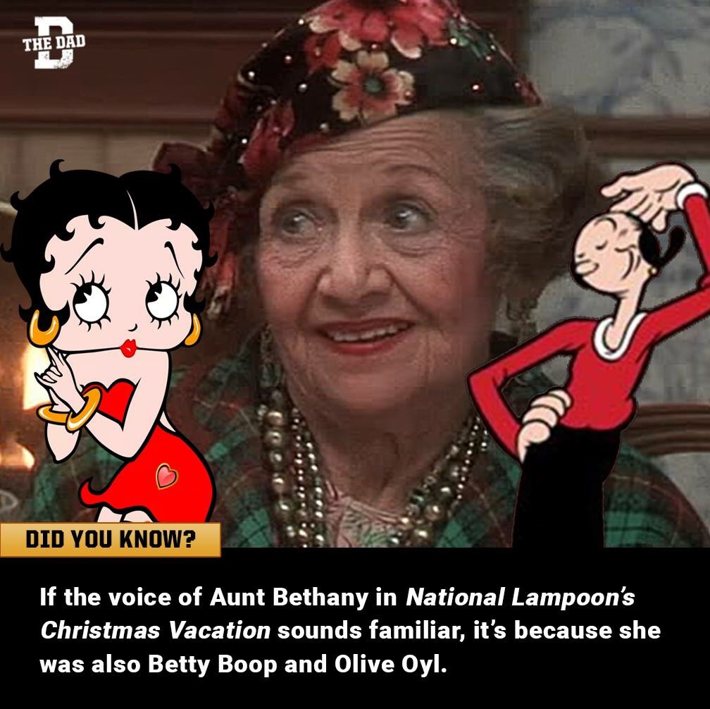 work meme about the voice actor behind Betty Boop and Olive Oyl