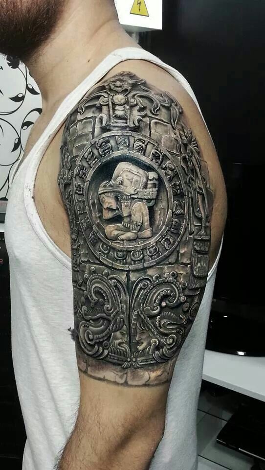 aztec 3d tattoo