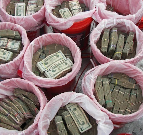 confiscated cash