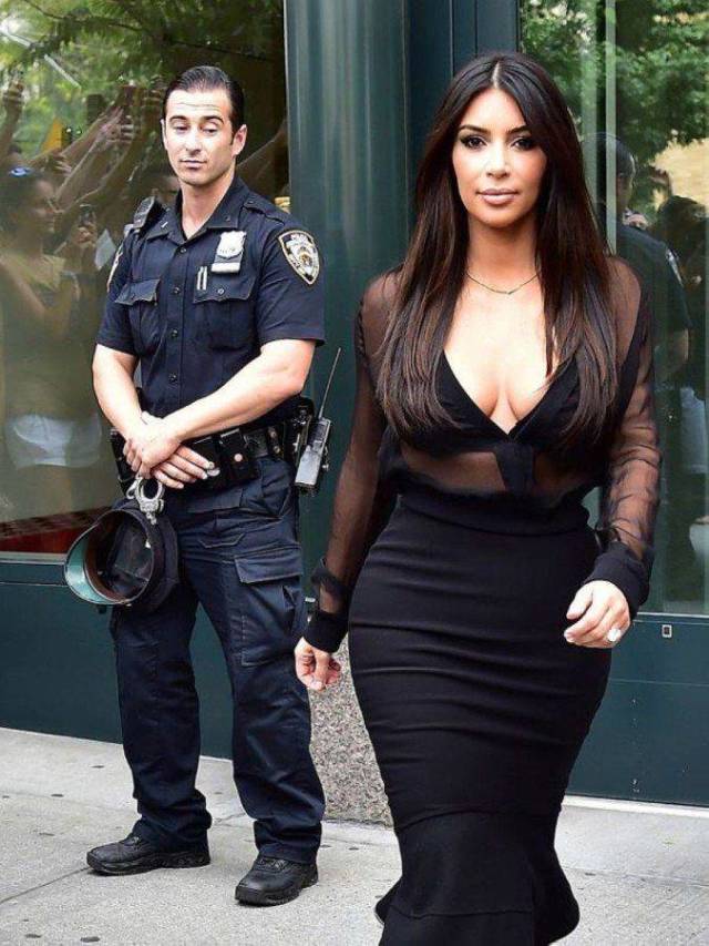random pic kim kardashian police