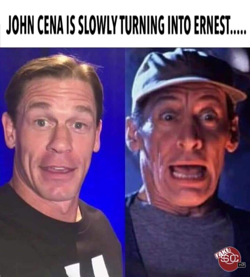 john cena turning into ernest - John Cena Is Slowly Turning Into Ernest... Hd