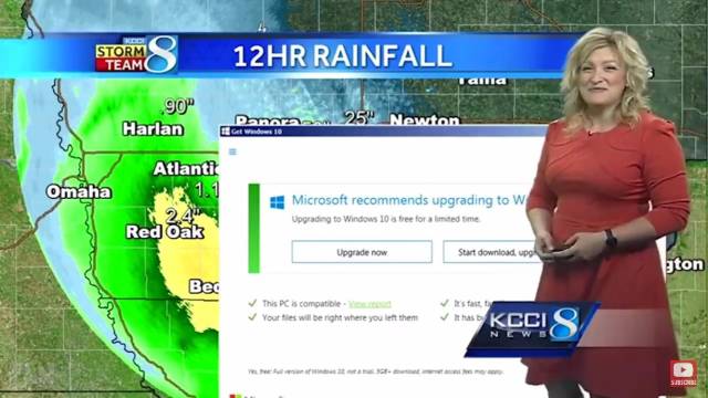 weather report windows 10 upgrade - Storm Teamc 12HR Rainfall .90" Panama Get wwdows 10 25 Newton Harlan Omaha Atlanti 1.1 22 Red Oak E Microsoft recommends upgrading to W Upgrading to Windows 10 & free for limited time Upgrade now Start download gton Beg