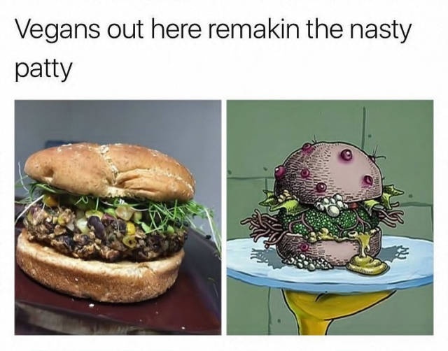 nasty patty - Vegans out here remakin the nasty patty