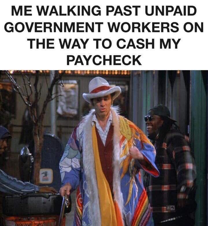 kramer technicolor dreamcoat - Me Walking Past Unpaid Government Workers On The Way To Cash My Paycheck