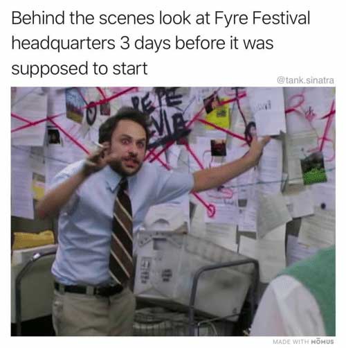 pepe silvia - Behind the scenes look at Fyre Festival headquarters 3 days before it was supposed to start .sinatra Made With Hohus