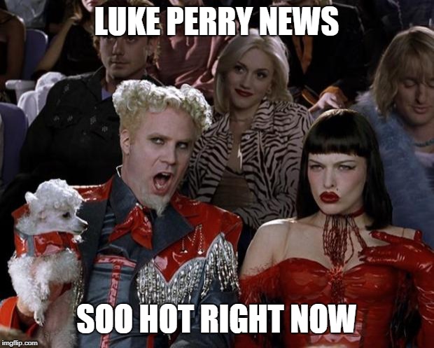meme funny solar eclipse meme - "Luke Perry.News Soo Hot Right Now imgflip.com