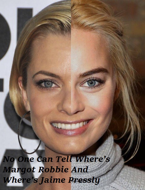 margot robbie - No One Can Tell Where's Margot Robbie And Where's Jaime Pressly