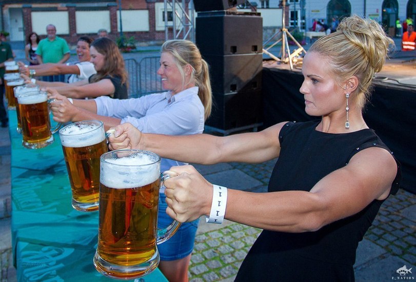 meme - beer holding competition