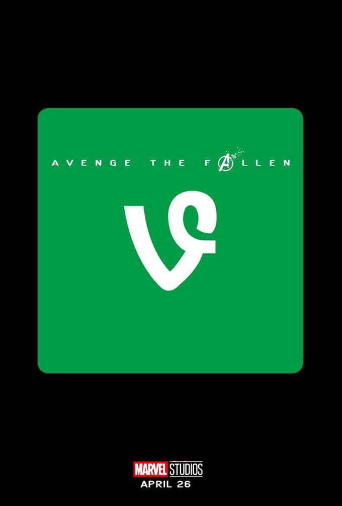 Vine - Avenge the Fallen meme poster Avengers Endgame