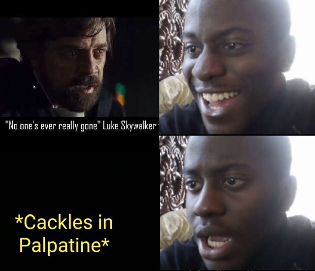 No one's ever really gone - luke skywalker star wars episode ix meme