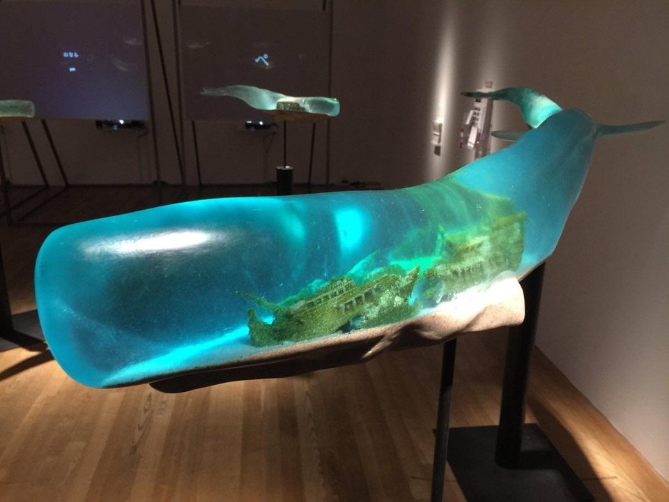 resin art whale