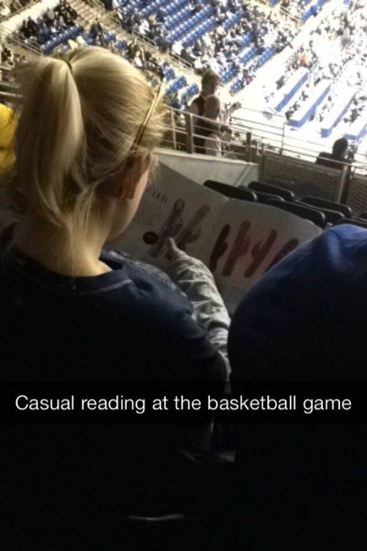 cool pic of cactus dildo - Casual reading at the basketball game