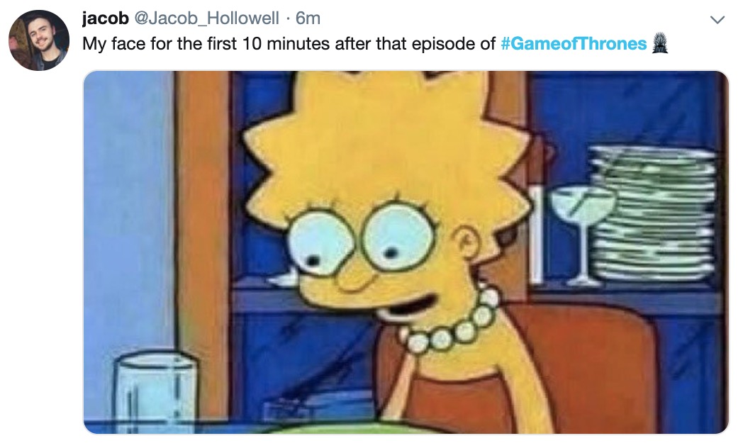 Game of Thrones memes - Battle for Winterfell - just realized - jacob 6m My face for the first 10 minutes after that episode of