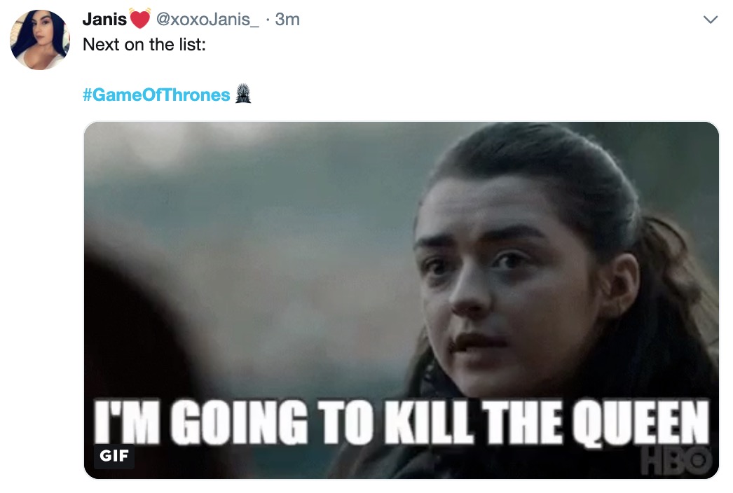 Game of Thrones memes - Battle for Winterfell - photo caption - Janis 3m Next on the list I'M Going To Kill The Queen Gif